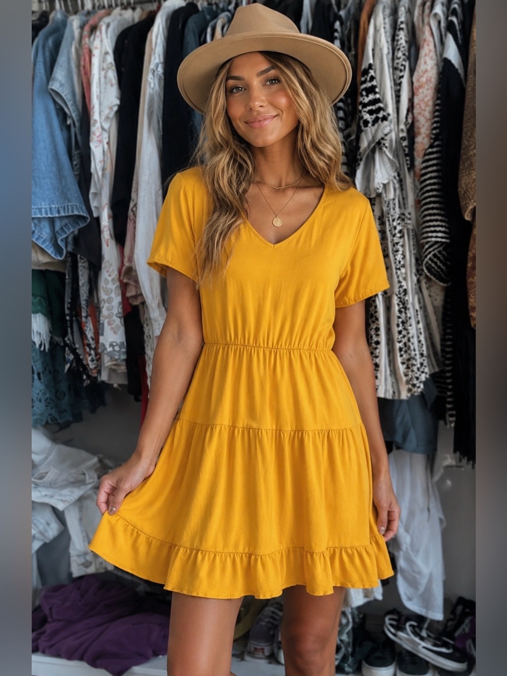 NWT MUSTARD YELLOW DRESS